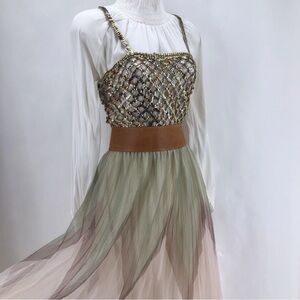 Chic Wish Long Whimsical Skirt